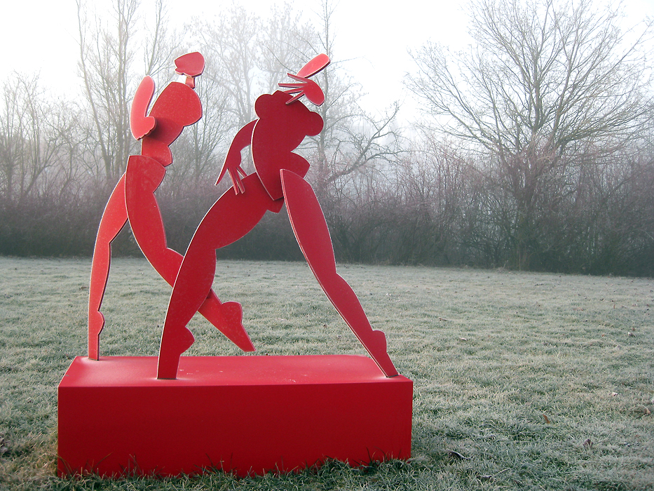 Sommer im Paradies, Stahl lackiert, H 143cm